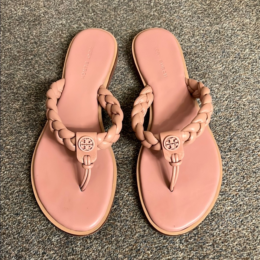 Tory Burch Women's blush, Pink Braided Sandals